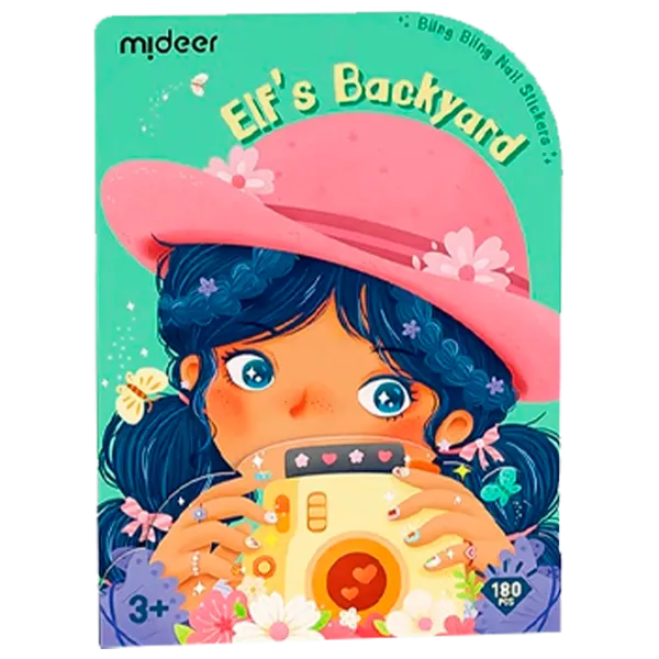 Set de creație Mideer Bling Bling Nail Stickers Elf's Backyard MD4261 3+/ Multicolor Green photo 1