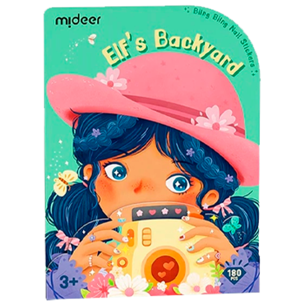 Set de creație Mideer Bling Bling Nail Stickers Elf's Backyard MD4261 3+/ Multicolor Green photo 1