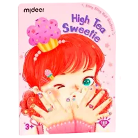 Set de creație Mideer Bling Bling Nail Stickers High Tea Sweetie MD4260 3+/ Multicolor Pink