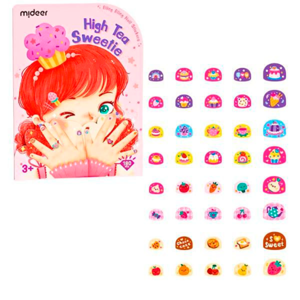 Set de creație Mideer Bling Bling Nail Stickers High Tea Sweetie MD4260 3+/ Multicolor Pink photo 3 Set de creație Mideer Bling Bling Nail Stickers High Tea Sweetie MD4260 3+/ Multicolor Pink photo 3