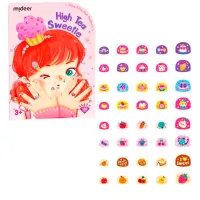 Set de creație Mideer Bling Bling Nail Stickers High Tea Sweetie MD4260 3+/ Multicolor Pink photo 3