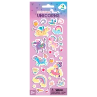 Set de creație DoDo 3D Stickers Unicorns 300844 3+/ Multicolor Pink