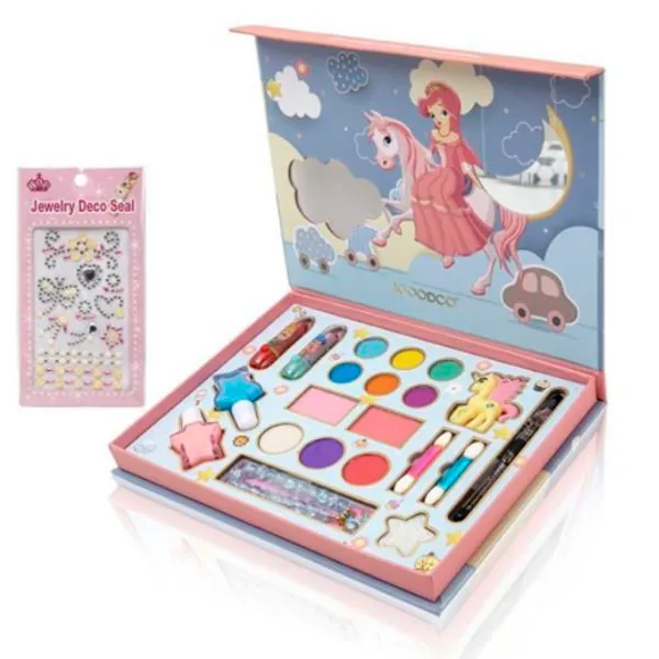 Set de creație Essa Toys Children's Makeup Set Cute Princess LK2929 6+/ Multicolor Pink photo 2