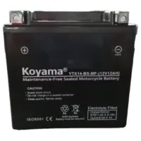 Acumulator moto Koyama YTX14-BS 200A/ 12 Ah
