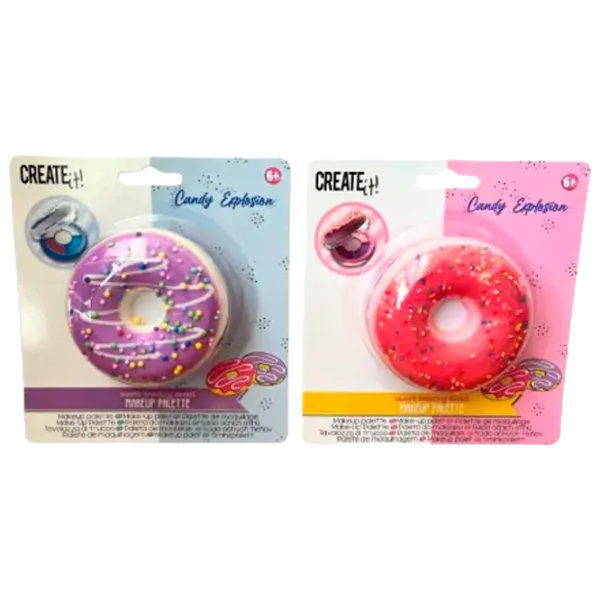 Set de creație Create it Candy Explosion Paleta de machiaj "Donut" 84812 6+/ Multicolor Multicolor photo 1