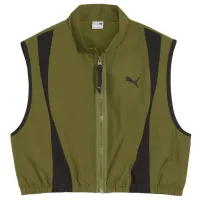 Жилет для женщин Puma Dare To Woven XS/ Оливковый Зелёный