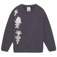 Толстовка для девочек Puma X Trolls Graphic Crew Fl Galactic Серый