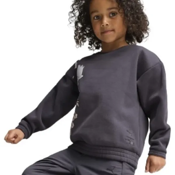 Hanorac pentru fetiţe Puma X Trolls Graphic Crew Fl Galactic Gray photo 2 Hanorac pentru fetiţe Puma X Trolls Graphic Crew Fl Galactic Gray photo 2