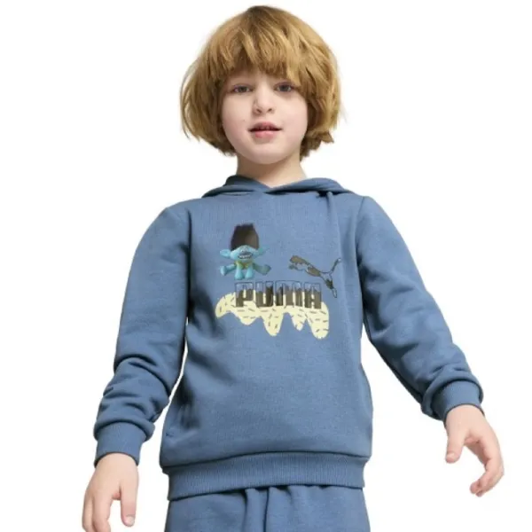 Толстовка для мальчиков Puma X Trolls Hoodie Tr Blue photo 4 Толстовка для мальчиков Puma X Trolls Hoodie Tr Blue photo 4