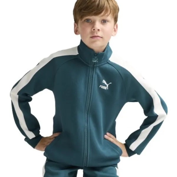 Толстовка для мальчиков Puma Iconic T7 Track Green photo 3 Толстовка для мальчиков Puma Iconic T7 Track Green photo 3