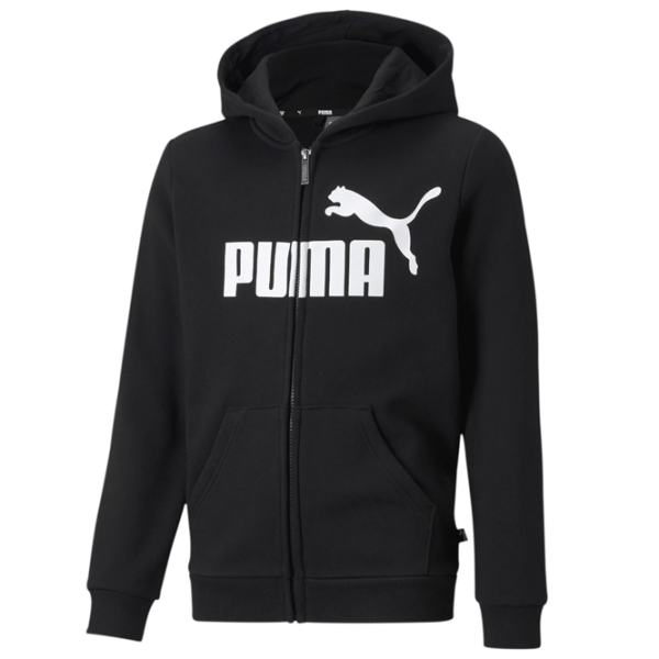 Толстовка для мальчиков Puma Ess Big Logo Fz Hoodie Fl B Black photo 1 Толстовка для мальчиков Puma Ess Big Logo Fz Hoodie Fl B Black photo 1