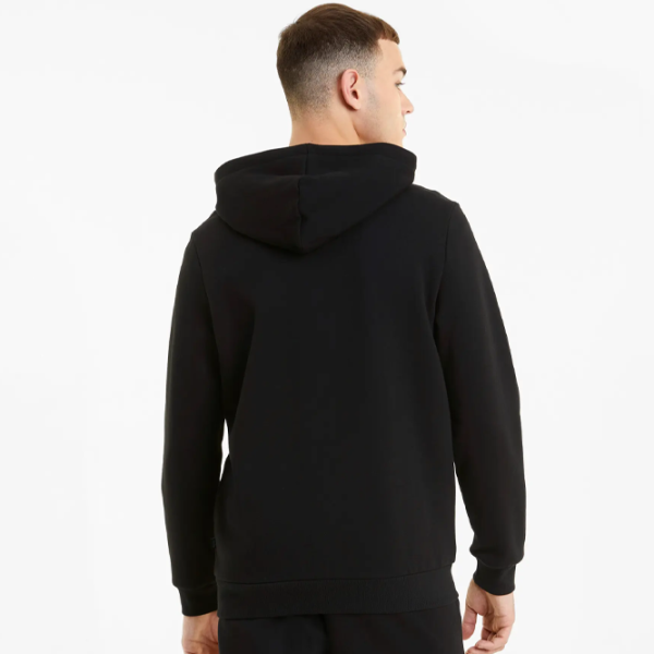 Толстовка для мальчиков Puma Ess Big Logo Fz Hoodie Fl B Black photo 5 Толстовка для мальчиков Puma Ess Big Logo Fz Hoodie Fl B Black photo 5