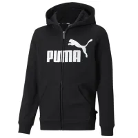 Hanorac pentru băieți Puma Ess Big Logo Fz Hoodie Fl B Black