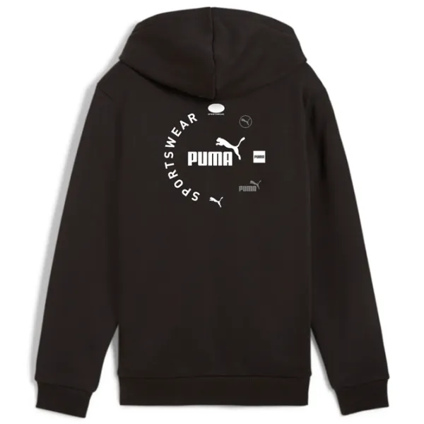 Толстовка для мальчиков Puma Power Graphic Full-Zip Fl B Black photo 2 Толстовка для мальчиков Puma Power Graphic Full-Zip Fl B Black photo 2