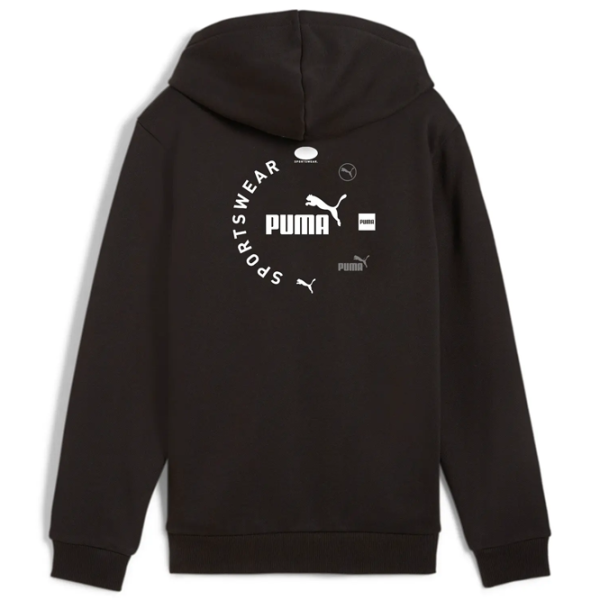 Hanorac pentru băieți Puma Power Graphic Full-Zip Fl B Black photo 2 Hanorac pentru băieți Puma Power Graphic Full-Zip Fl B Black photo 2