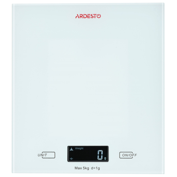 Cântar de bucătărie Ardesto SCK-893W White photo 1