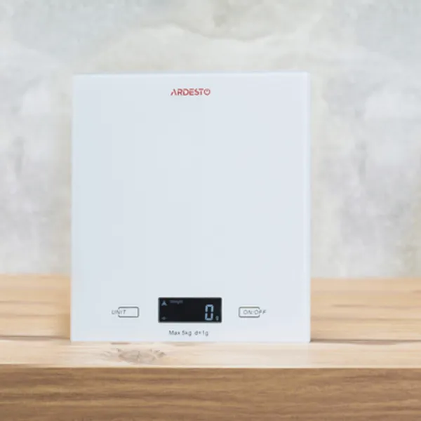 Cântar de bucătărie Ardesto SCK-893W White photo 4