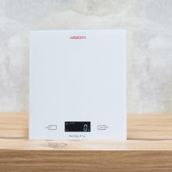Cântar de bucătărie Ardesto SCK-893W White photo 4