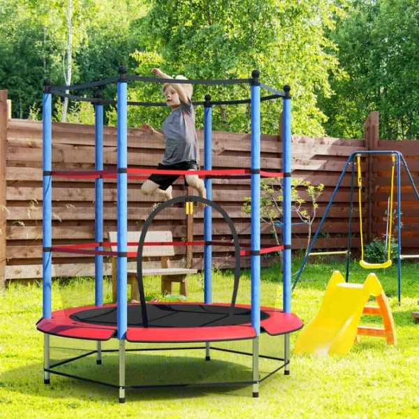 Батут Sportmann SM3040 5625408 Blue/ Диаметр - 140 см photo 2 Батут Sportmann SM3040 5625408 Blue/ Диаметр - 140 см photo 2