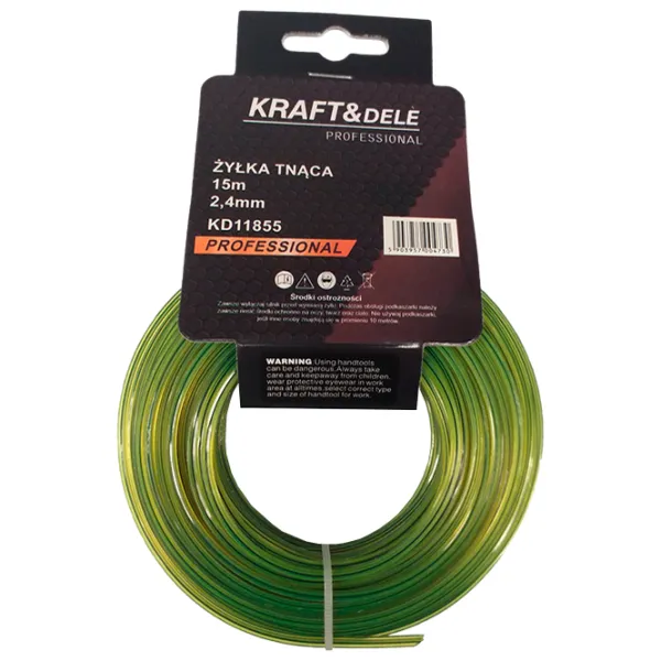 Леска для триммера Kraft&Dele KD11855 Nailon/ 15 м photo 1
