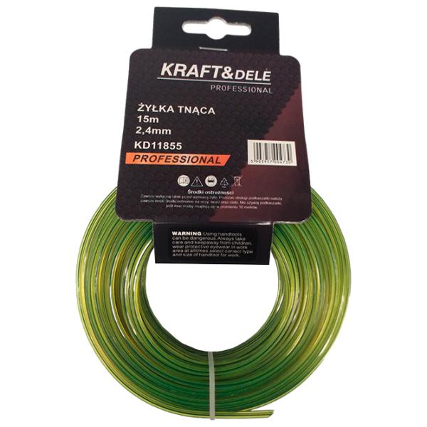 Леска для триммера Kraft&Dele KD11855 Nailon/ 15 м photo 1