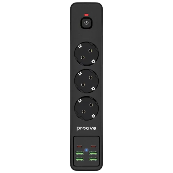 Удлинитель Proove P-03 2 м Черный photo 1