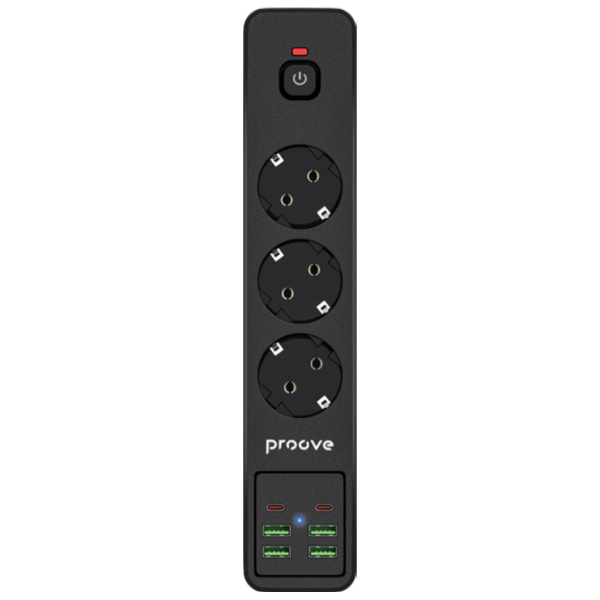 Удлинитель Proove P-03 2 м Черный photo 1