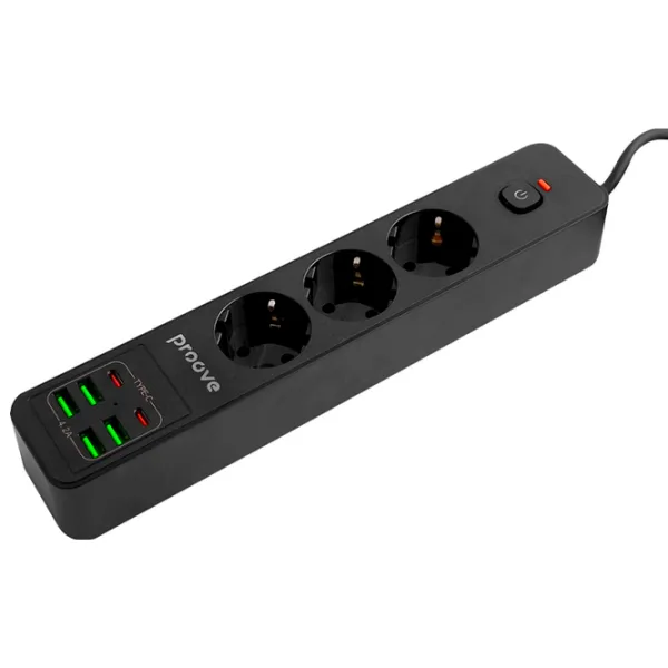 Удлинитель Proove P-03 2 м Черный photo 4