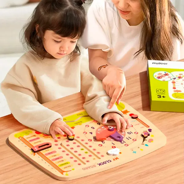 Busy board Mideer Calendar cu ceas 3+ photo 3 Busy board Mideer Calendar cu ceas 3+ photo 3