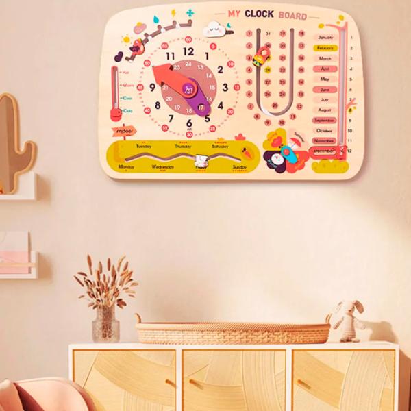 Busy board Mideer Calendar cu ceas 3+ photo 5 Busy board Mideer Calendar cu ceas 3+ photo 5