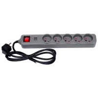 Удлинитель Kraft&Dele KD4034 3 м Серый