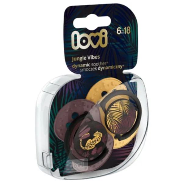 Соска симметричная Lovi Jungle Vibes 22/ 903 Для девочек/ 6 месяцев - 18 месяцев/ Силикон/ Серый photo 2