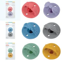 Соска круглая Nuby NV02007S Унисекс/ 3 месяца -/ Силикон/ Разноцветный