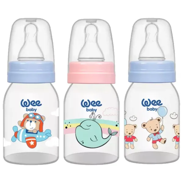 Бутылочка для кормления WeeBaby № 1 Унисекс/ 125 мл/ Разноцветный photo 1
