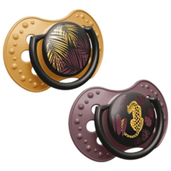 Соска симметричная Lovi Jungle Vibes 22/ 901 Для девочек/ 0 месяцев - 3 месяцев/ Силикон/ Разноцветный photo 1