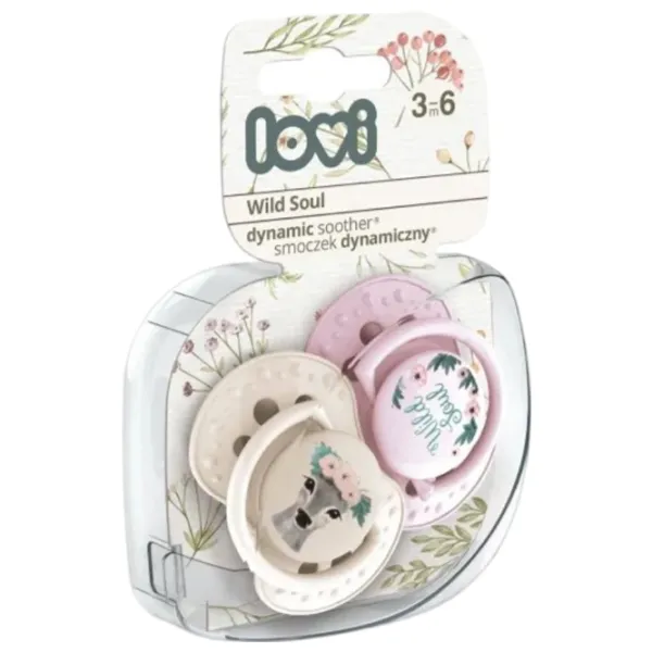 Suzetă simetrică Lovi Wild Soul 22/ 883 Pentru fetițe/ 3 luni - 6 luni/ Silicon/ Multicolor photo 2 Suzetă simetrică Lovi Wild Soul 22/ 883 Pentru fetițe/ 3 luni - 6 luni/ Silicon/ Multicolor photo 2