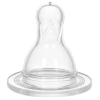 Tetină pentru biberon WeeBaby № 2 Unisex/ Transparent