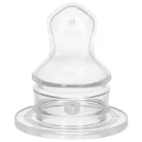 Tetină pentru biberon WeeBaby №3 Unisex/ Transparent