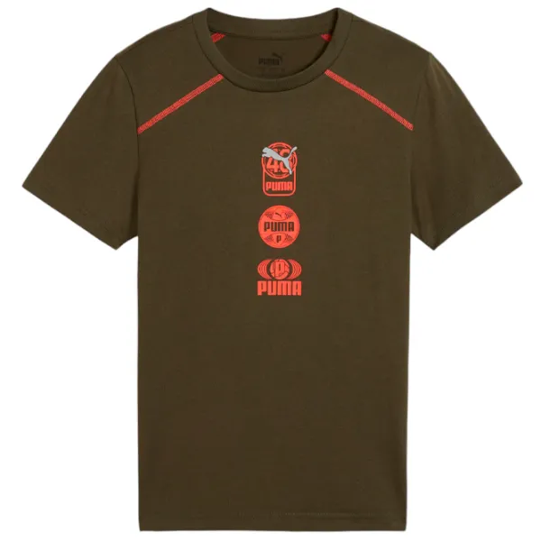 Футболка для мальчиков Puma Active Sports Graphic Tee Ii B Dark Oliv 152/ Dark Olive photo 1
