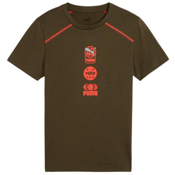 Футболка для мальчиков Puma Active Sports Graphic Tee Ii B Dark Oliv 152/ Dark Olive photo 1