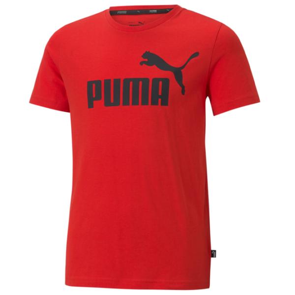 Tricou pentru băieți Puma ESS Logo Tee B high risk 176/ Red photo 1