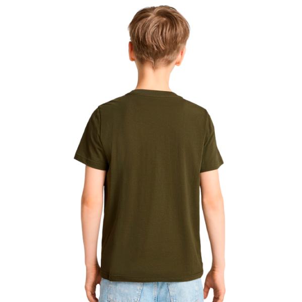 Tricou pentru băieți Puma Power Graphic Tee B 128/ Dark Olive photo 3