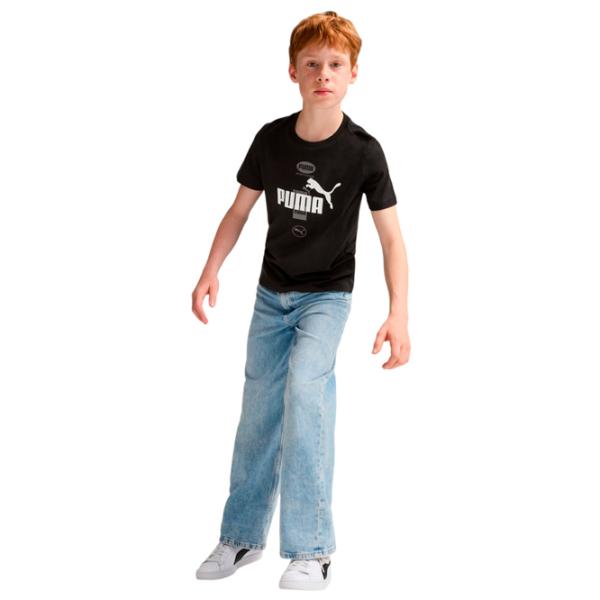Tricou pentru băieți Puma Power Graphic Tee B 140/ Black photo 5