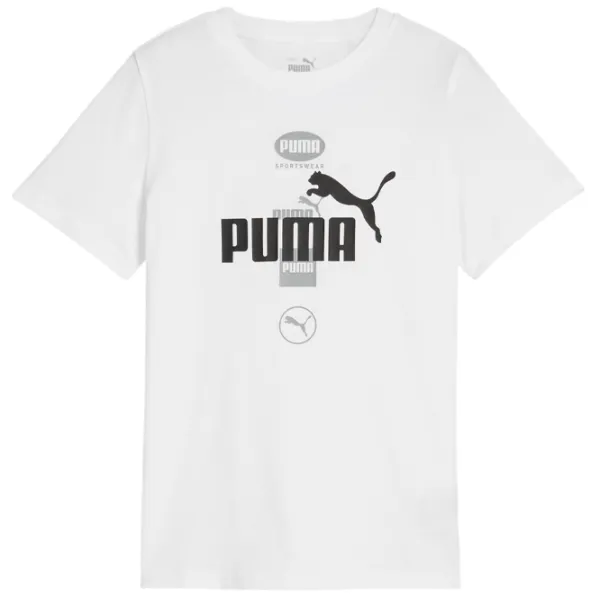 Футболка для мальчиков Puma Power Graphic Tee B 176/ White photo 1