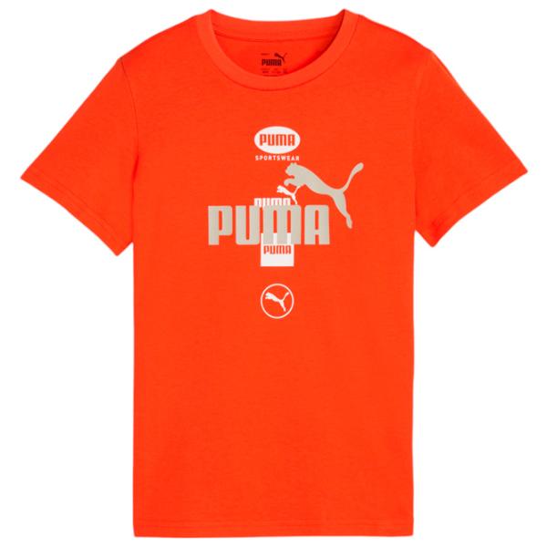 Футболка для мальчиков Puma Power Graphic Tee B 176/ Красный photo 1