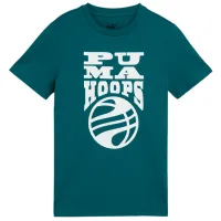 Футболка для мальчиков Puma Basketball Blueprint Tee B 152/ Cold Green