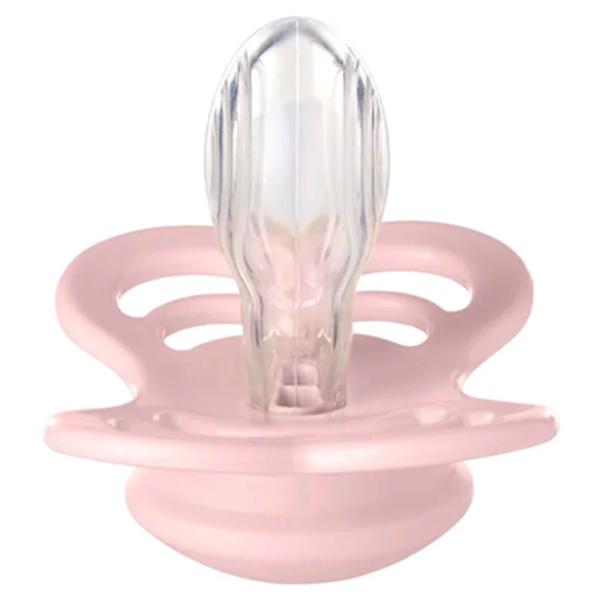 Suzetă cu tetina simetrică Bibs Supreme 260352 Unisex/ 6 luni - 18 luni/ Silicon/ Pink blossom photo 2 Suzetă cu tetina simetrică Bibs Supreme 260352 Unisex/ 6 luni - 18 luni/ Silicon/ Pink blossom photo 2
