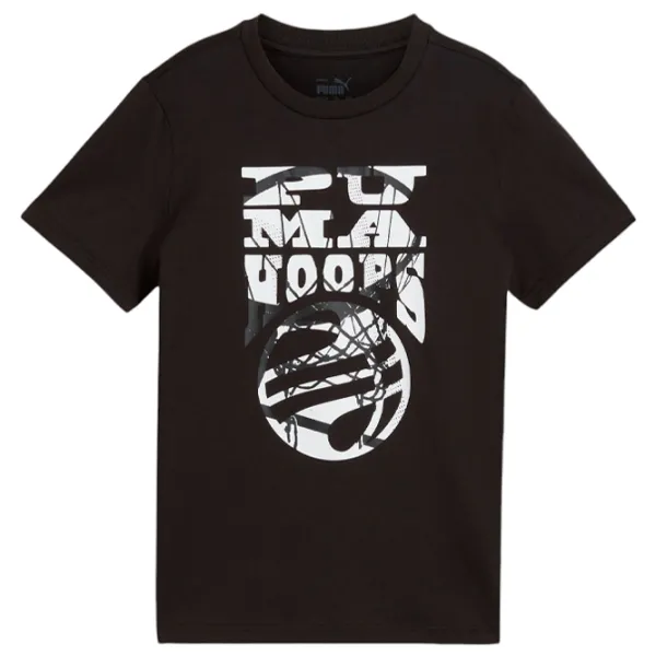 Футболка для мальчиков Puma Basketball Blueprint Tee B 140/ Black photo 1