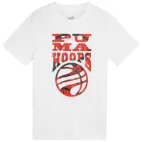 Tricou pentru băieți Puma Basketball Blueprint Tee B 140/ White