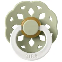 Suzetă cu tetina rotundă Bibs Boheme 220250C Unisex/ 0 luni - 6 luni/ Latex/ Green